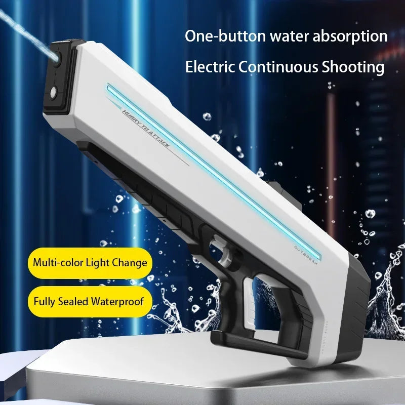 Outbreak Fully Automatic Electric Water Gun with LED Lights – Summer Battle Toy for Kids